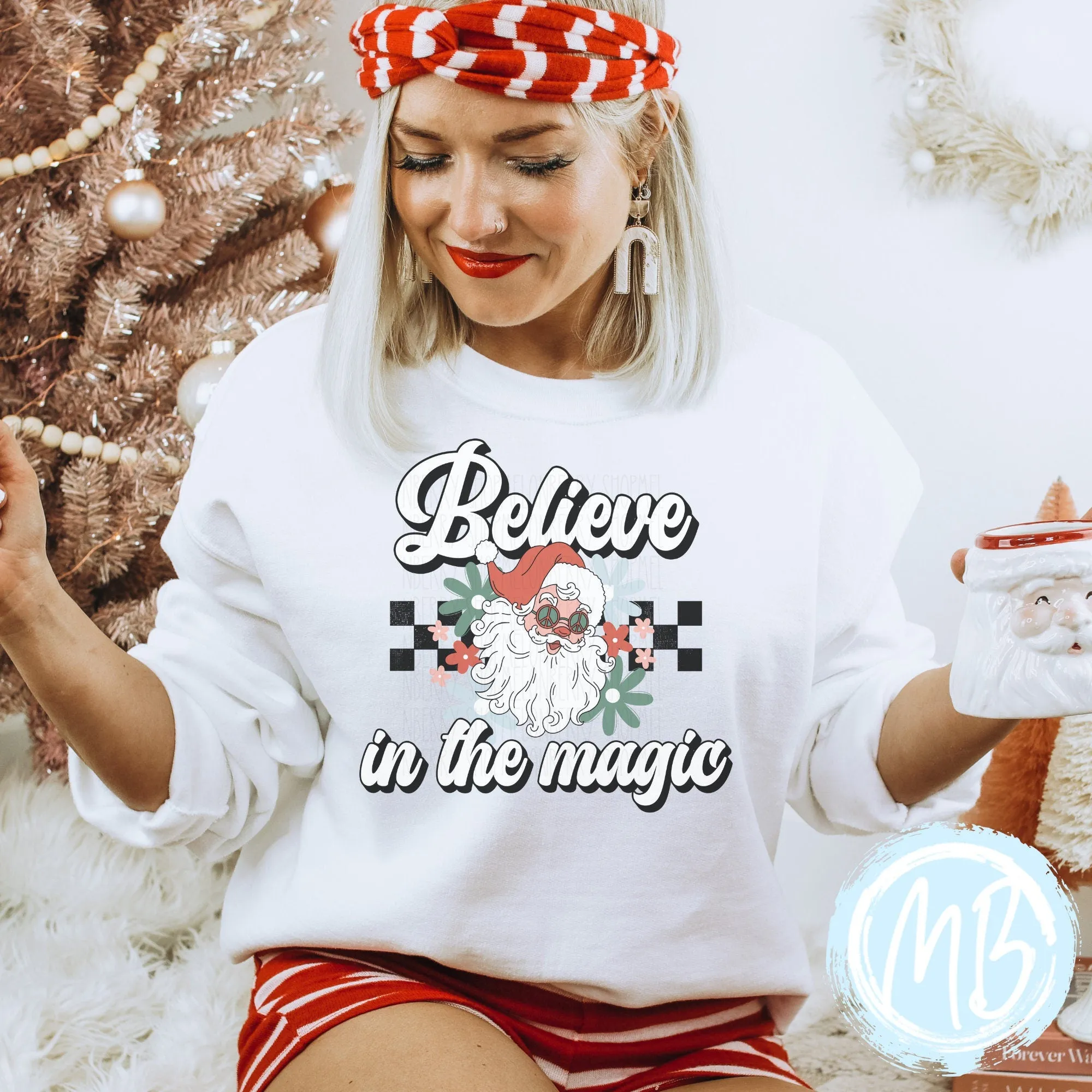 Believe in the Magic Sweatshirt | Youth | Women | Christmas | Santa |