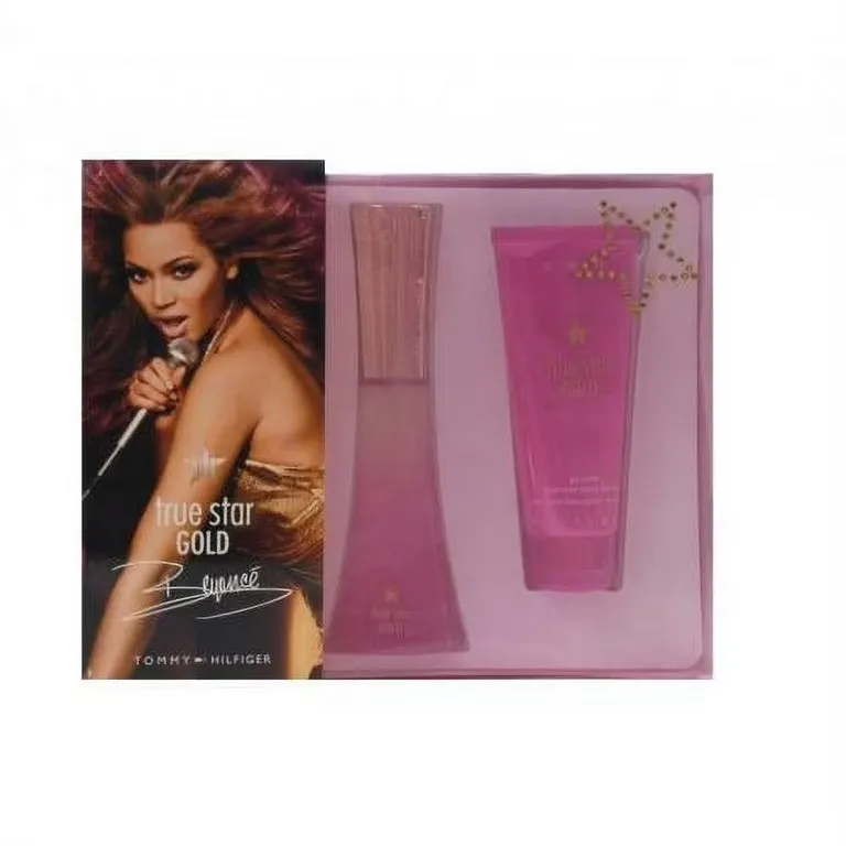 Beyonce True Star Gold 2 Pcs Set For Women: 2.5 Eau De Toilette Spray   3.4 Body Women Lotion