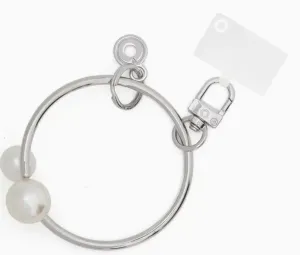 Big O Bracelet - Quicksilver with Pearls