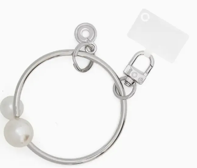 Big O Bracelet - Quicksilver with Pearls