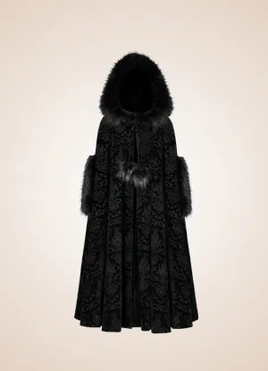 Black Gothic Women's Hooded Coat