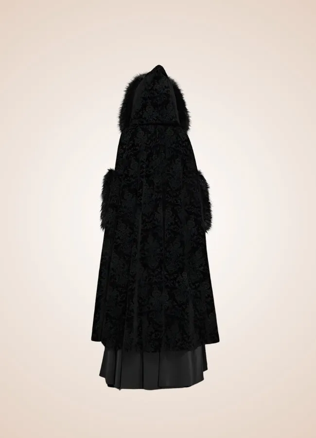 Black Gothic Women's Hooded Coat