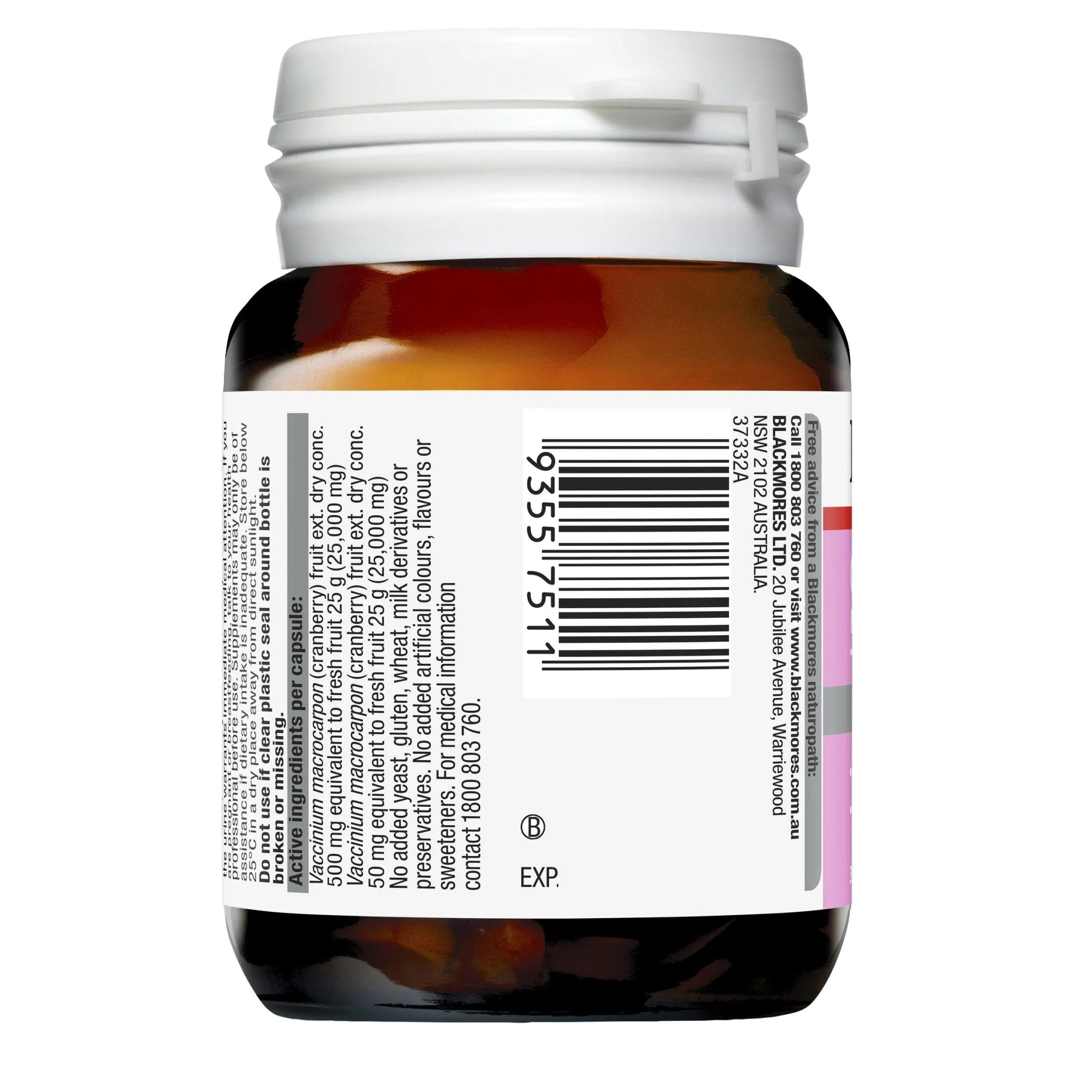 Blackmores Cranberry 50,000 Forte 30 Capsules