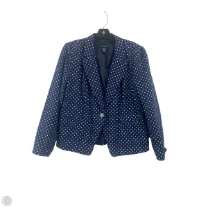 Blazer By Cynthia Rowley In Blue & White, Size: Xl