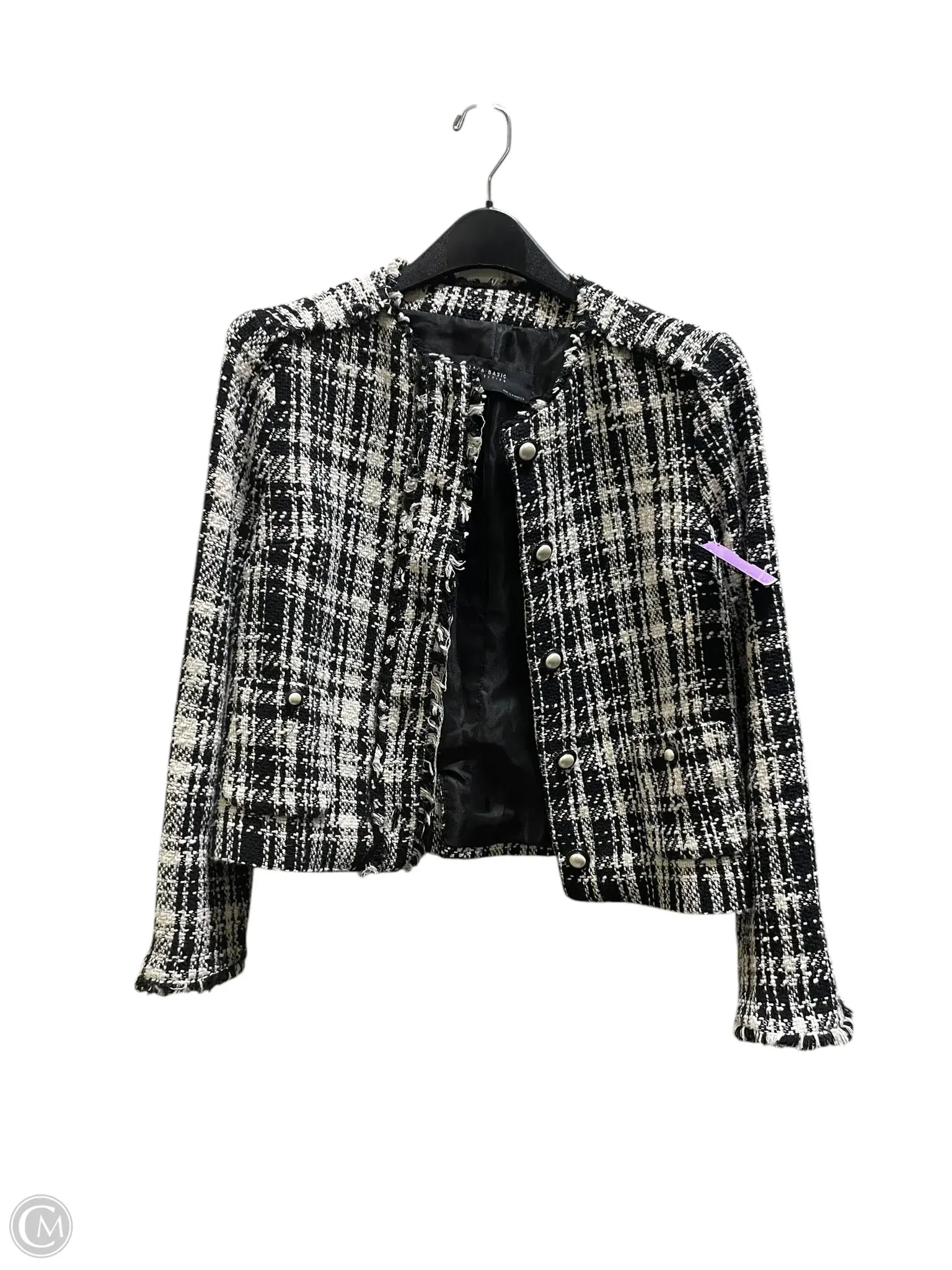 Blazer By Zara In Plaid Pattern, Size: S