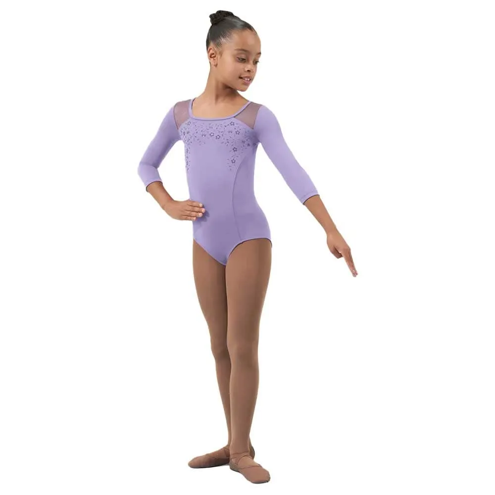 Bloch CL4626 Gemma 3/4 Sleeve Dance Leotard - Girls