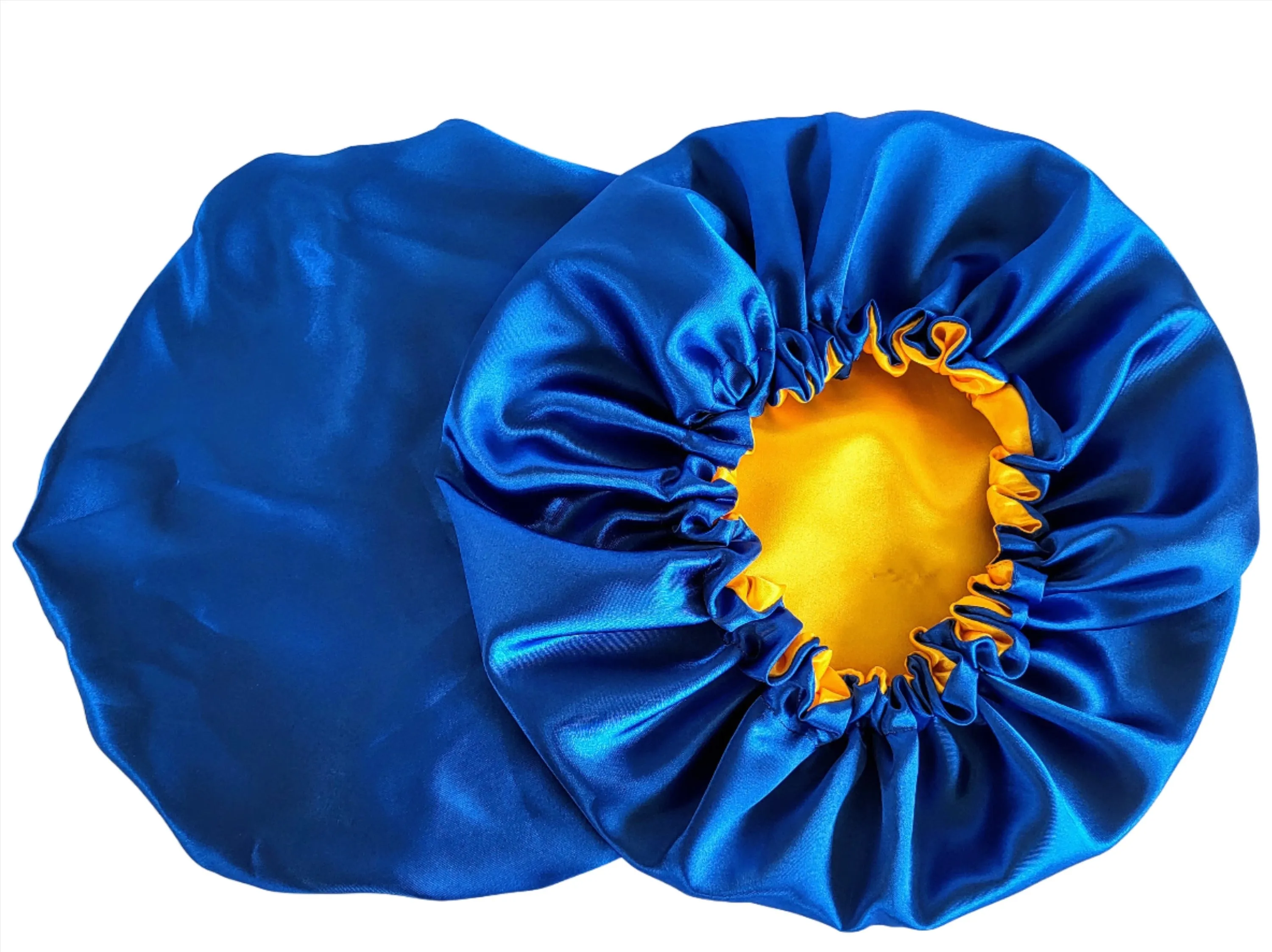 BLUE AMBER Reversible Sleeping Satin Hair Bonnet