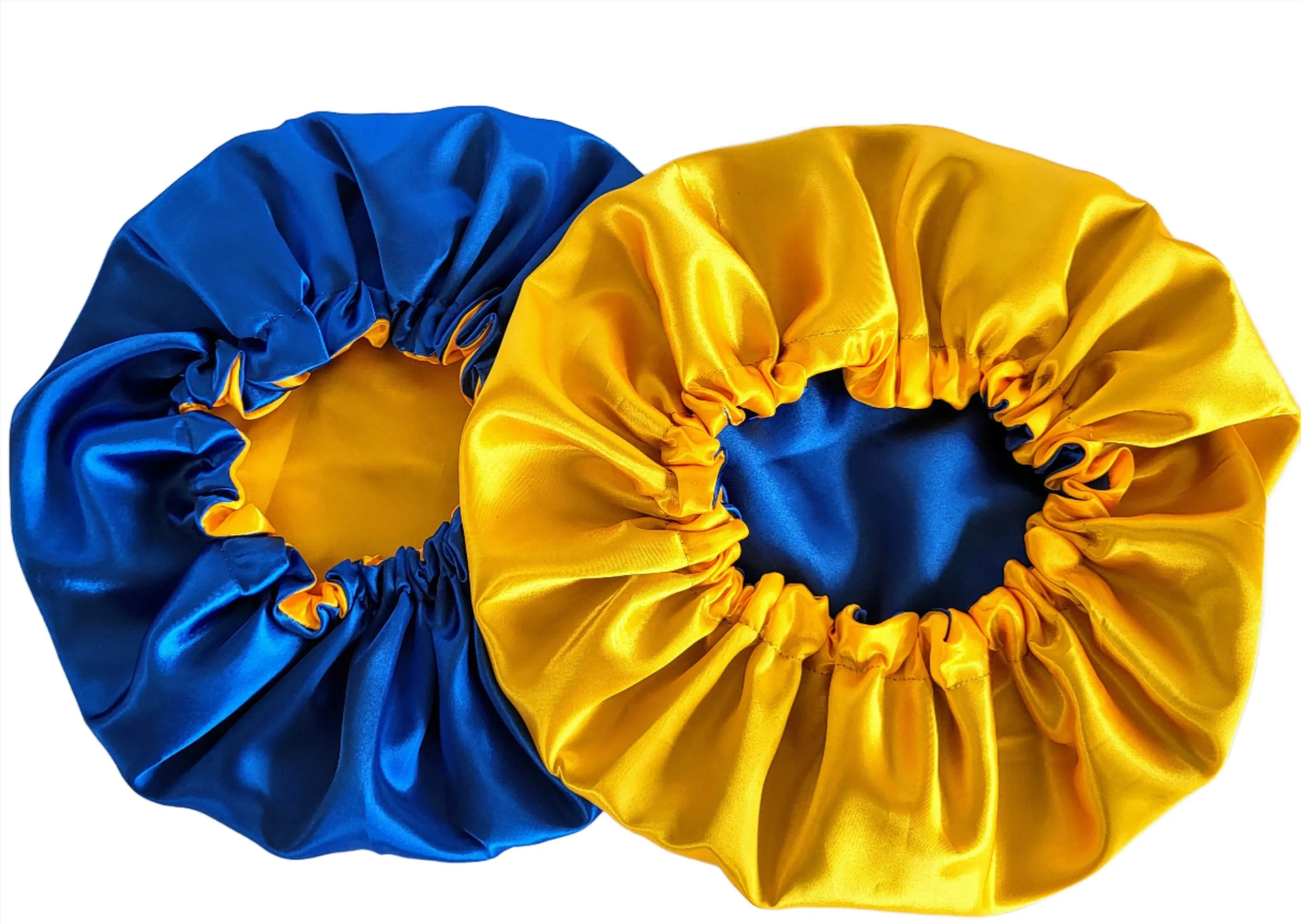 BLUE AMBER Reversible Sleeping Satin Hair Bonnet