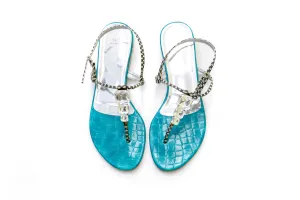 Blue Reptile Sandals - Women's