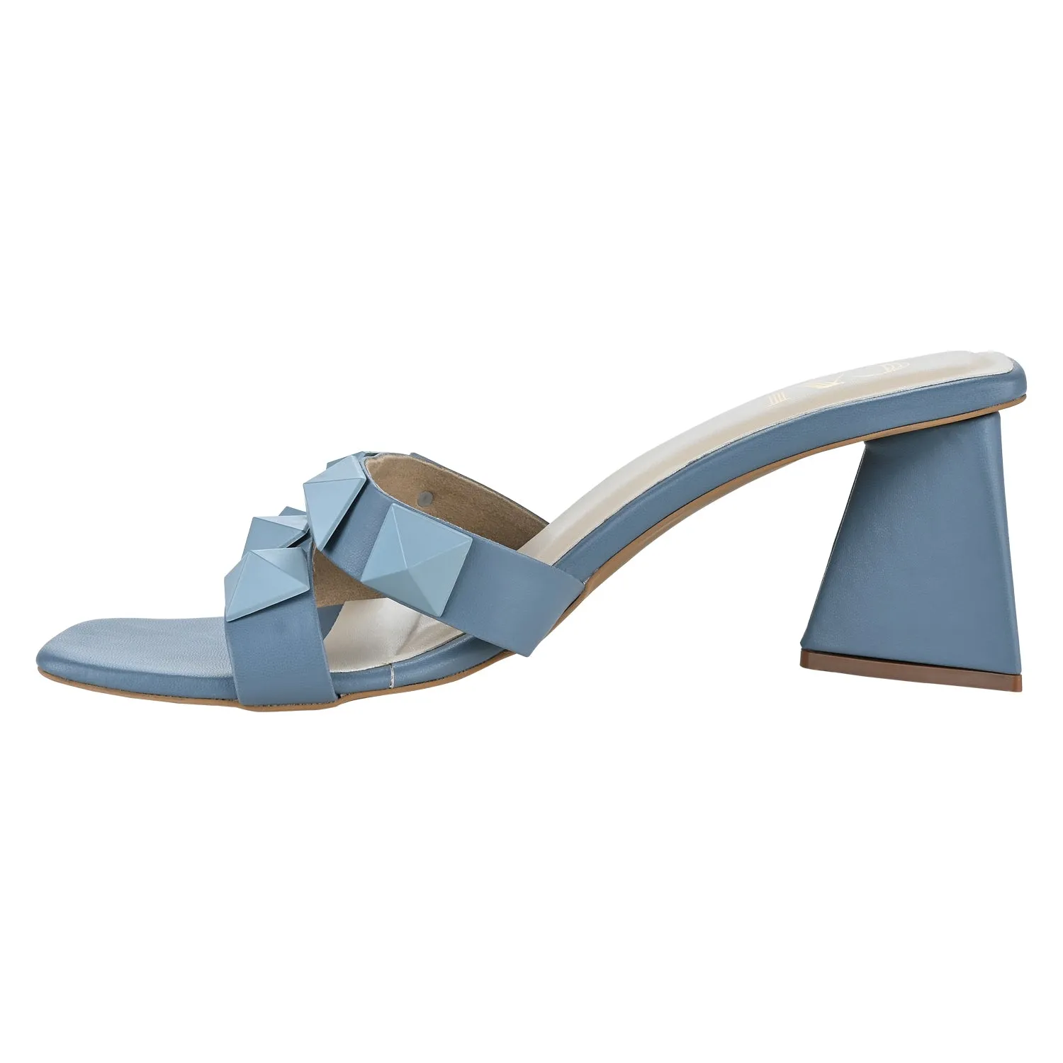 Blue Studded Heels