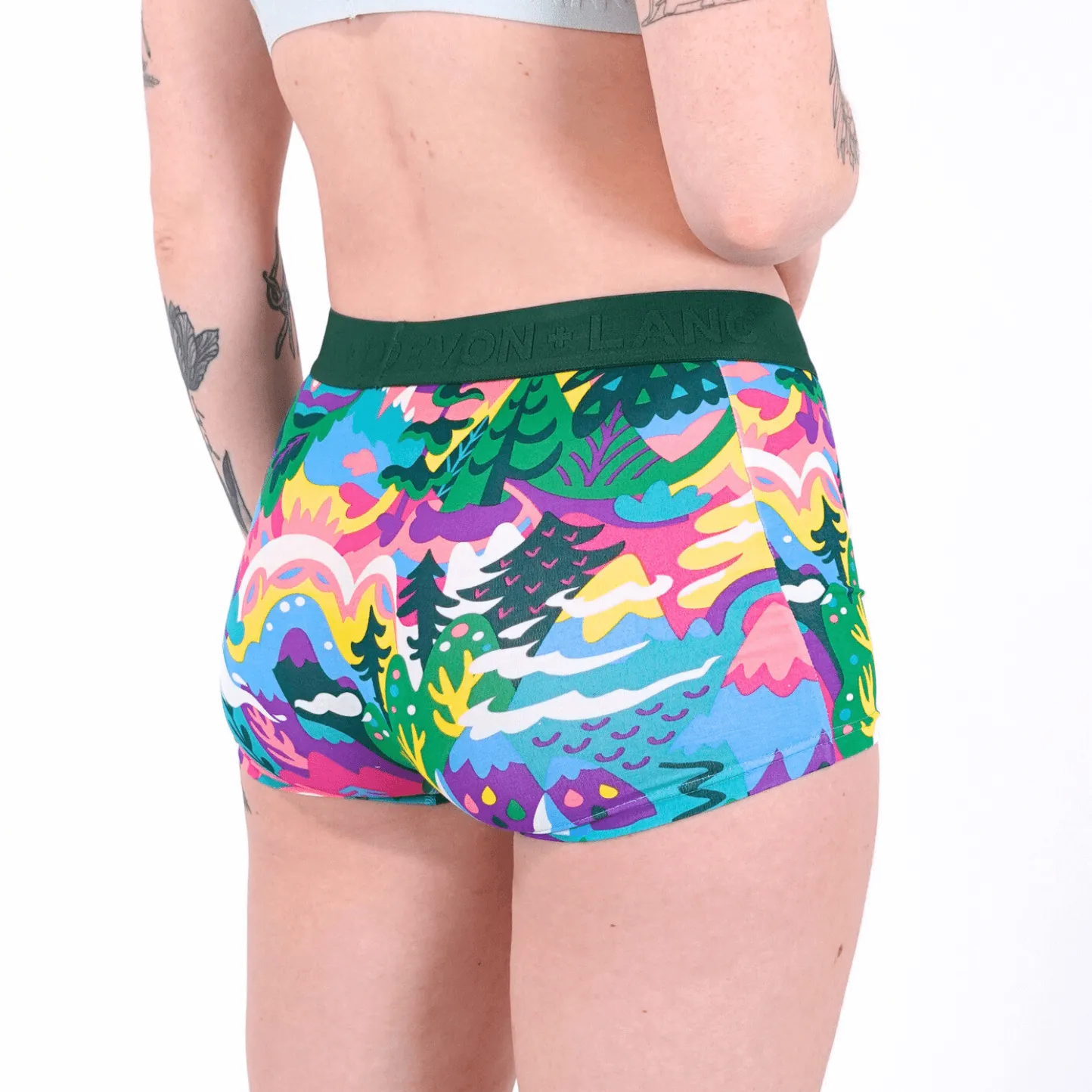 Bria 2.0 Boyshort - Fantasy Mountain