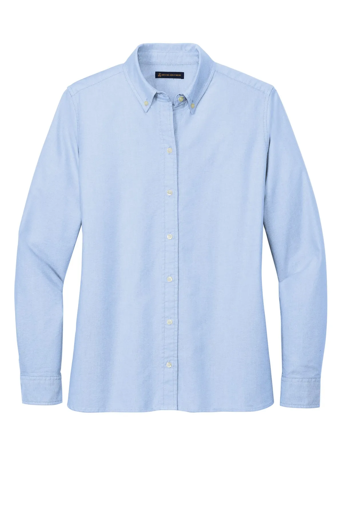 Brooks Brothers Women's Casual Oxford Cloth Shirt BB18005 Newport Blue