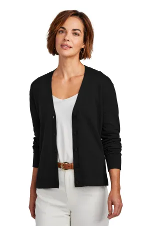 Brooks Brothers Women's Cotton Stretch Cardigan Sweater BB18405 Deep Black