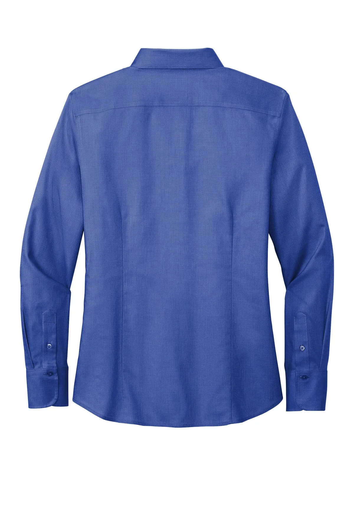 Brooks Brothers Women's Wrinkle-Free Stretch Nailhead Shirt BB18003 Cobalt Blue