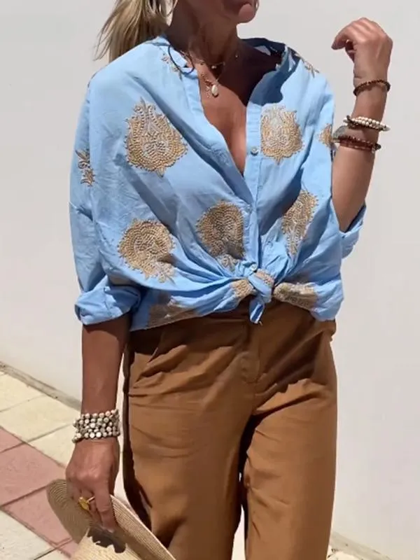 Broucek® | Stylish Blouse With Embroidery