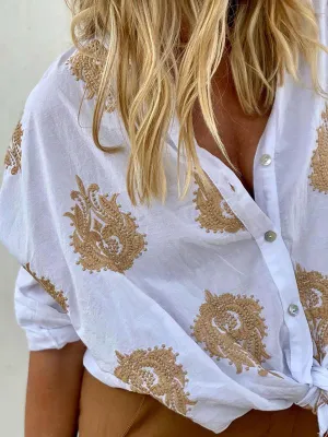 Broucek® | Stylish Blouse With Embroidery