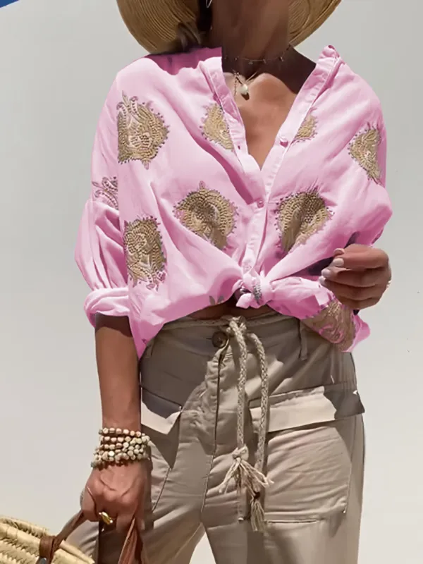 Broucek® | Stylish Blouse With Embroidery