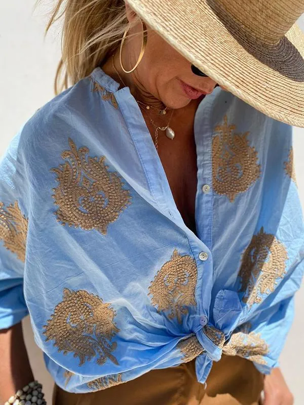 Broucek® | Stylish Blouse With Embroidery