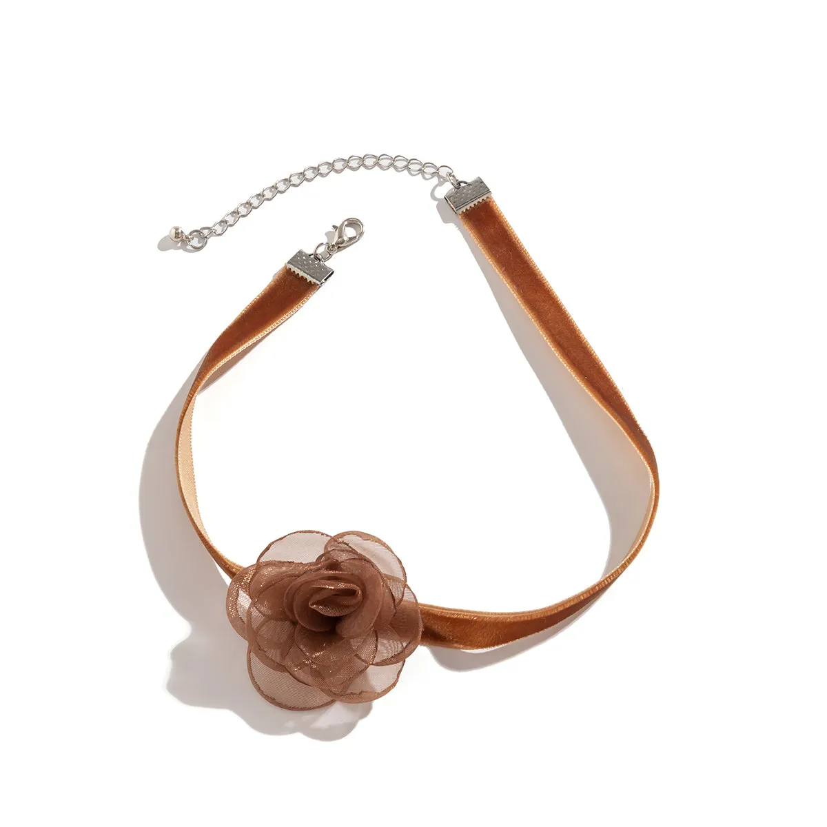 Brown Rose Choker