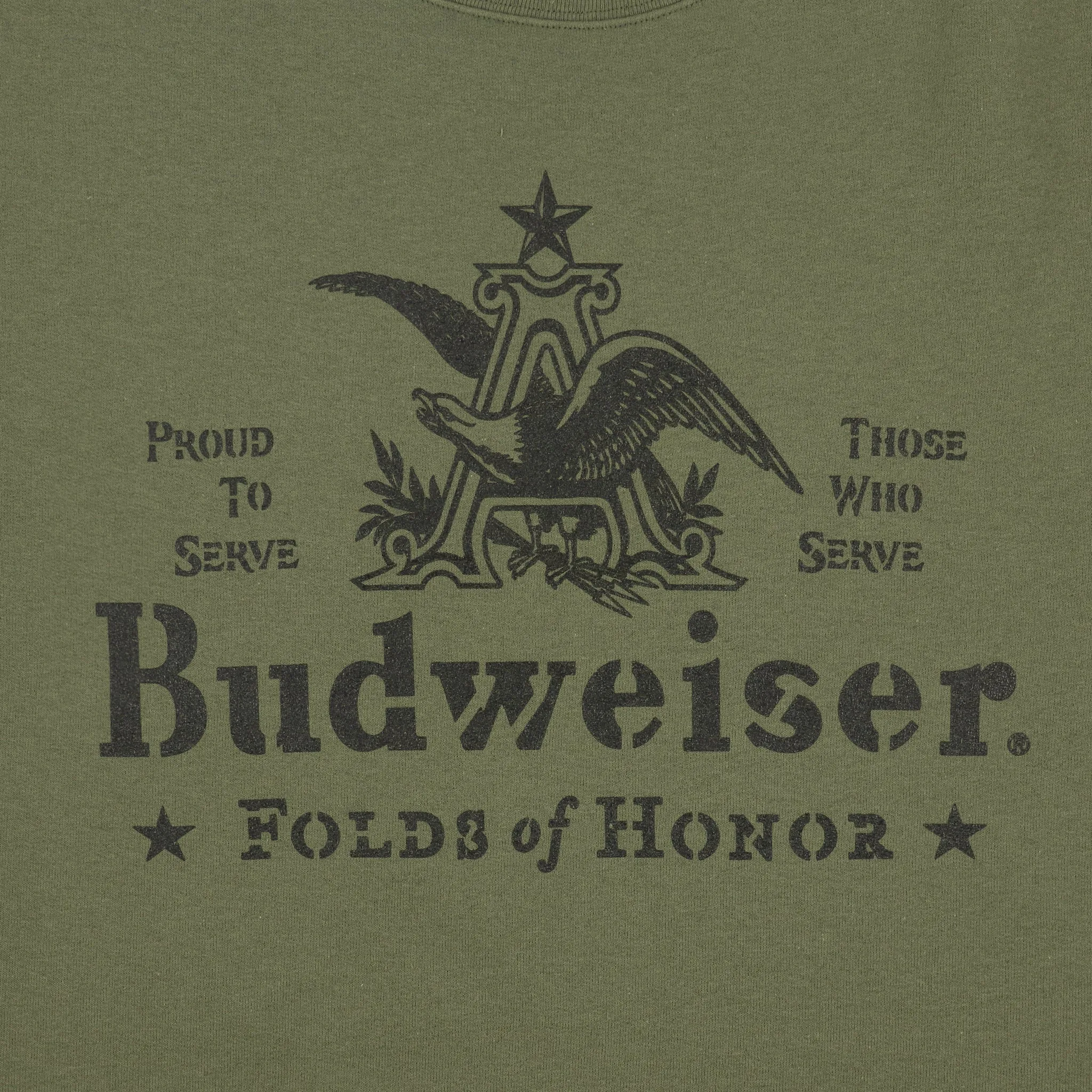 Budweiser Folds of Honor Stencil Sweatshirt