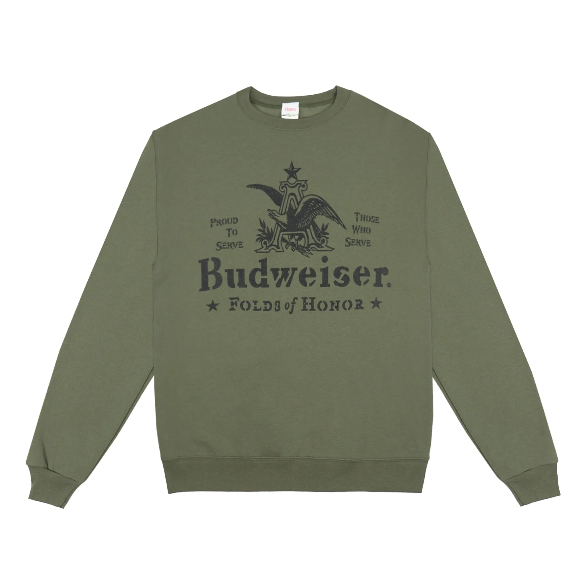 Budweiser Folds of Honor Stencil Sweatshirt