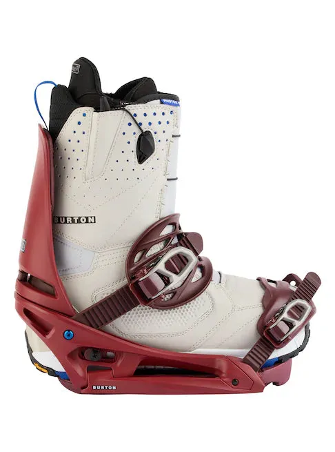 Burton Cartel X EST Mens Snowboard Bindings Sun Dried Tomato
