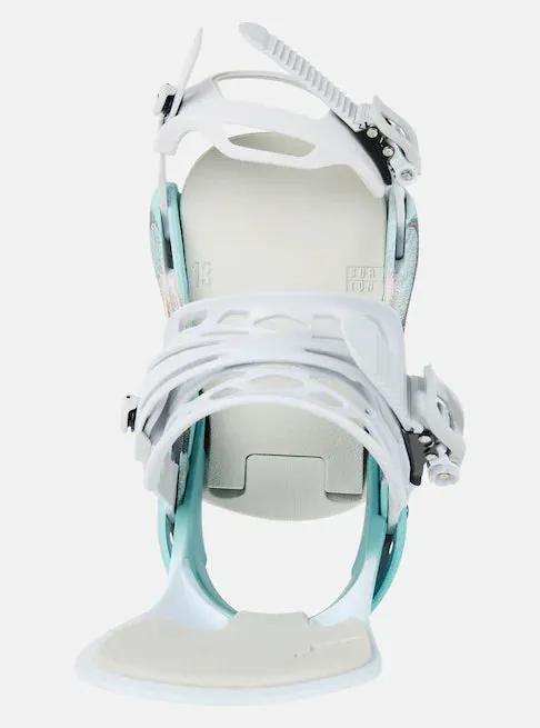 Burton Lexa Snowboard Bindings Womens White / Graphic