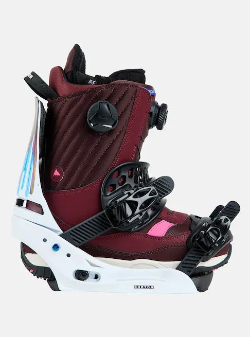 Burton Lexa X EST Snowboard Bindings Womens White / Graphic