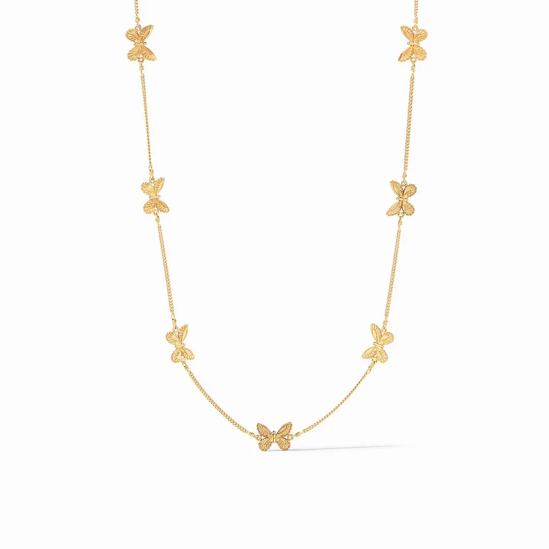 Butterfly Delicate Station Necklace