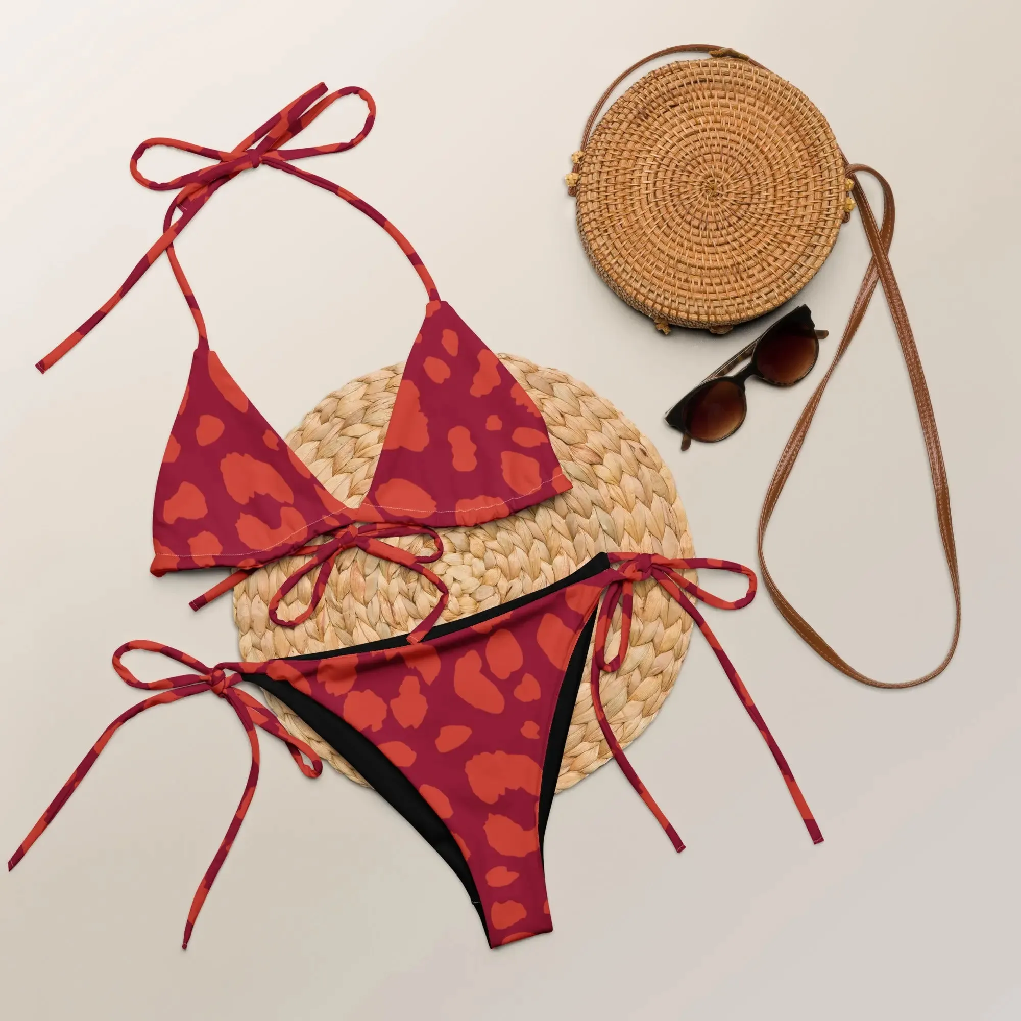 Candy Apple Cheetah String Bikini