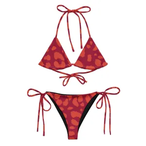 Candy Apple Cheetah String Bikini