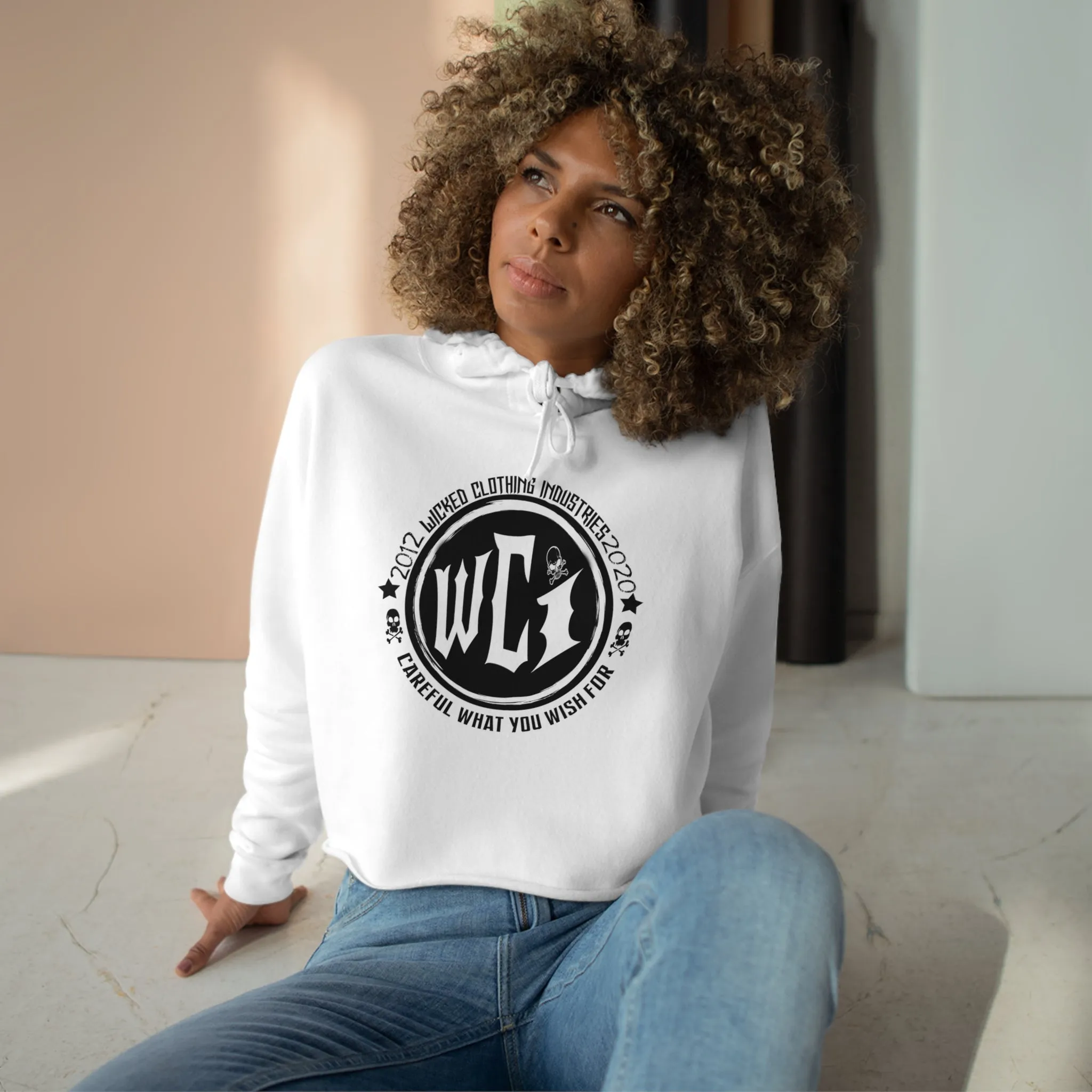 Careful What you Wish For /Crop Hoodie