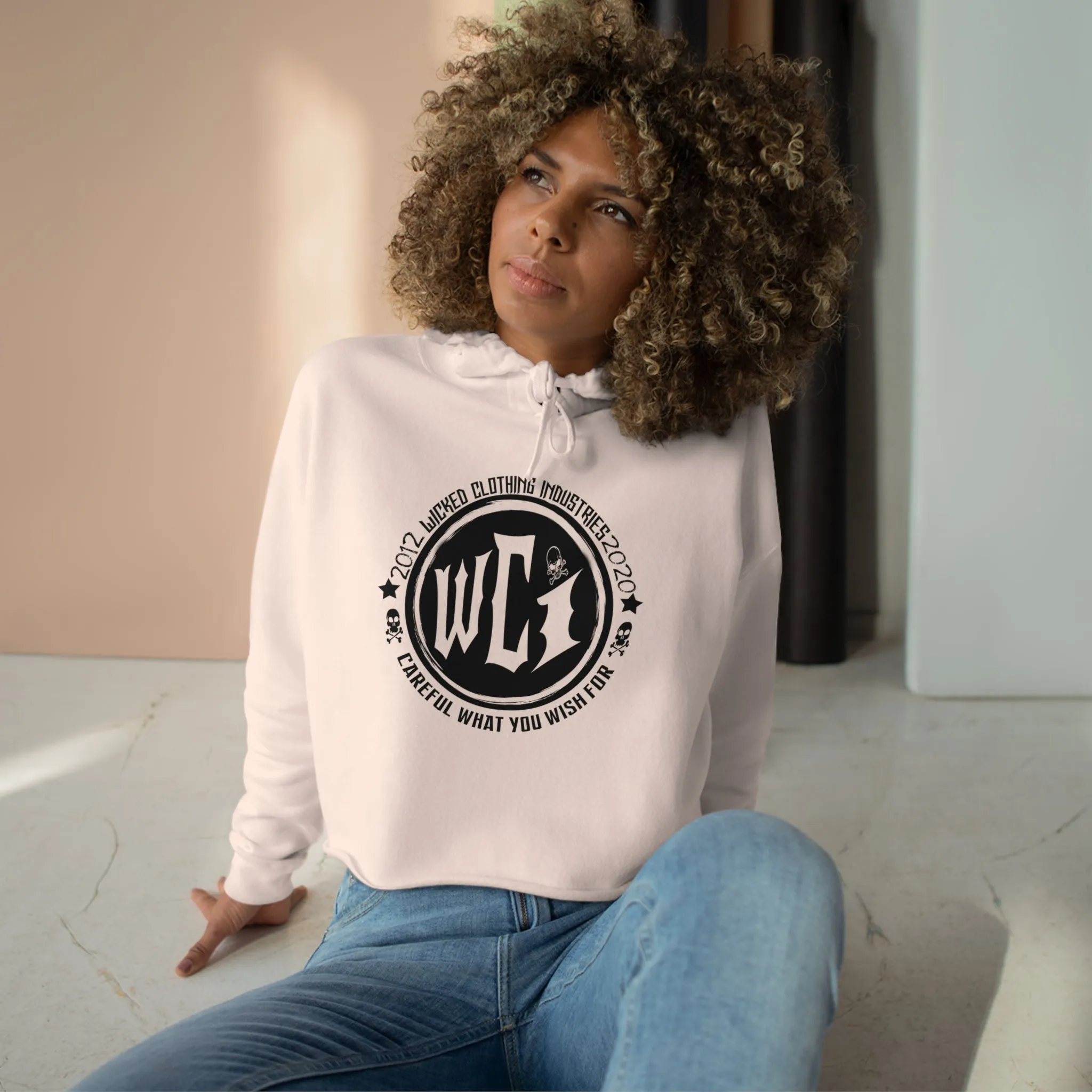 Careful What you Wish For /Crop Hoodie