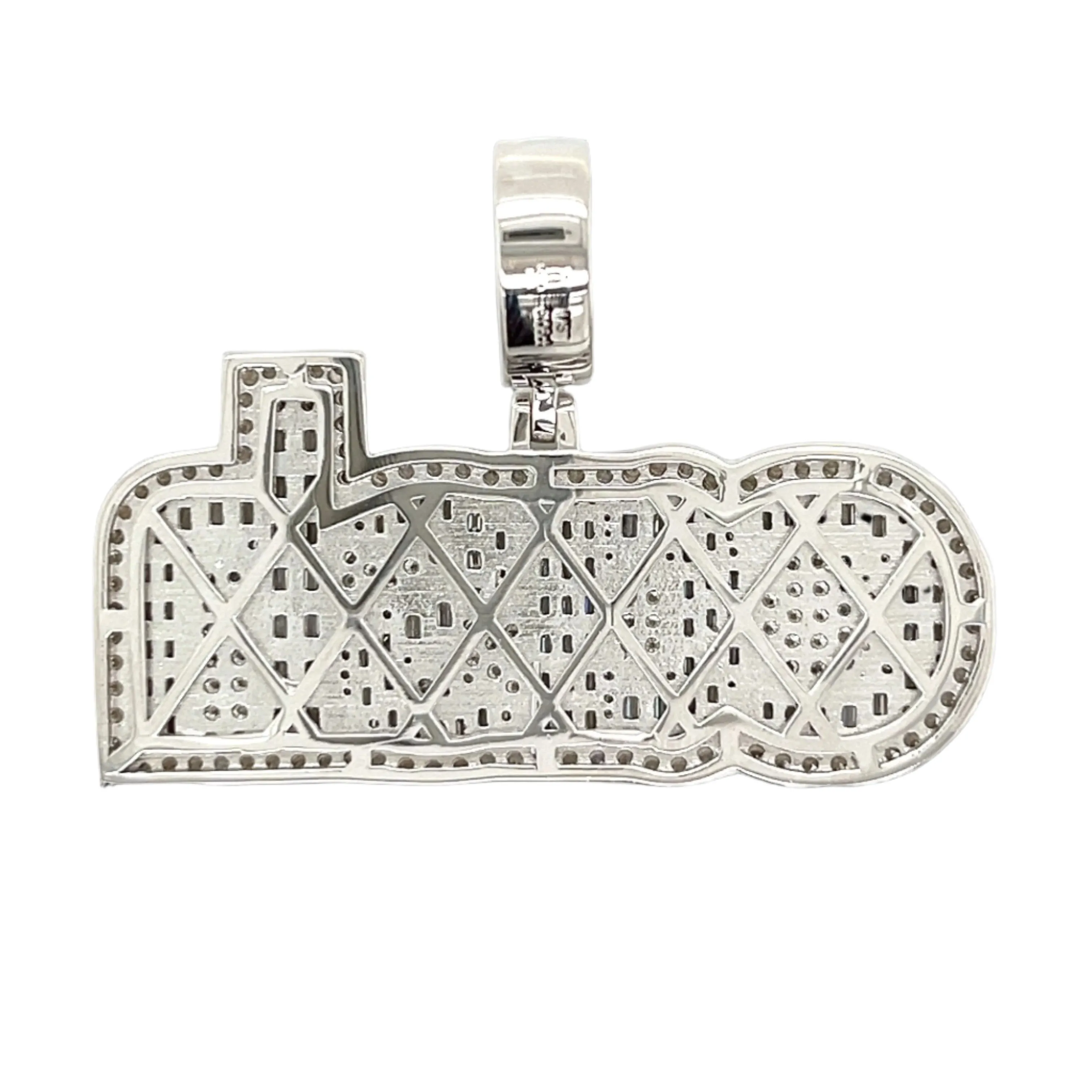 Cash Lab-Created Moissanite Sterling Silver Charm Pendant - M4159739