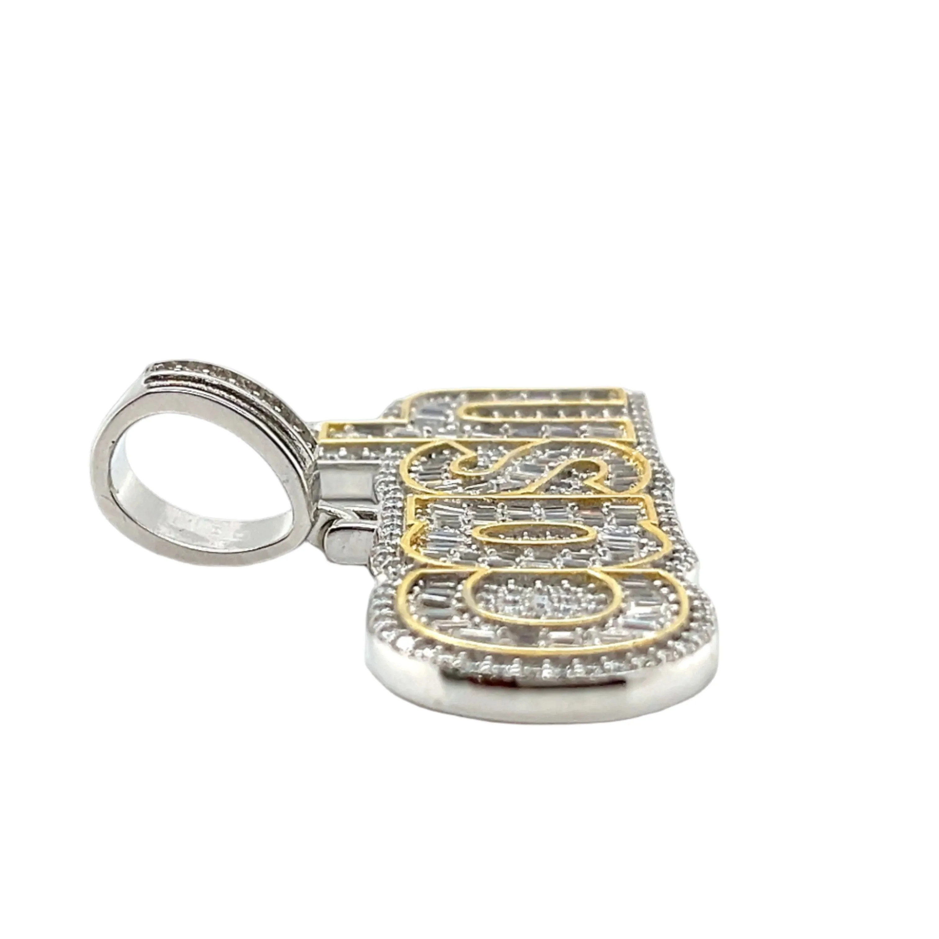 Cash Lab-Created Moissanite Sterling Silver Charm Pendant - M4159739