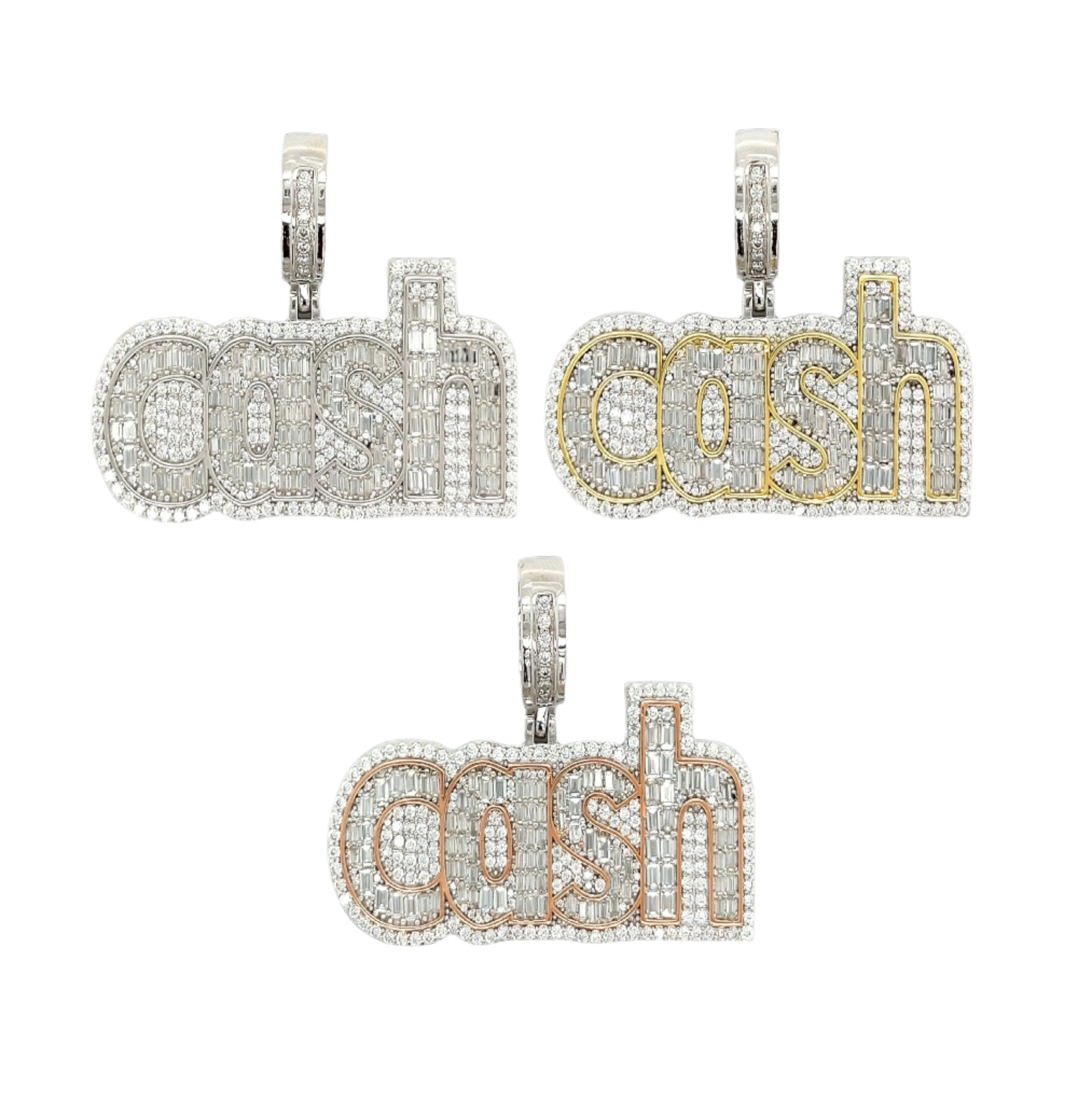 Cash Lab-Created Moissanite Sterling Silver Charm Pendant - M4159739