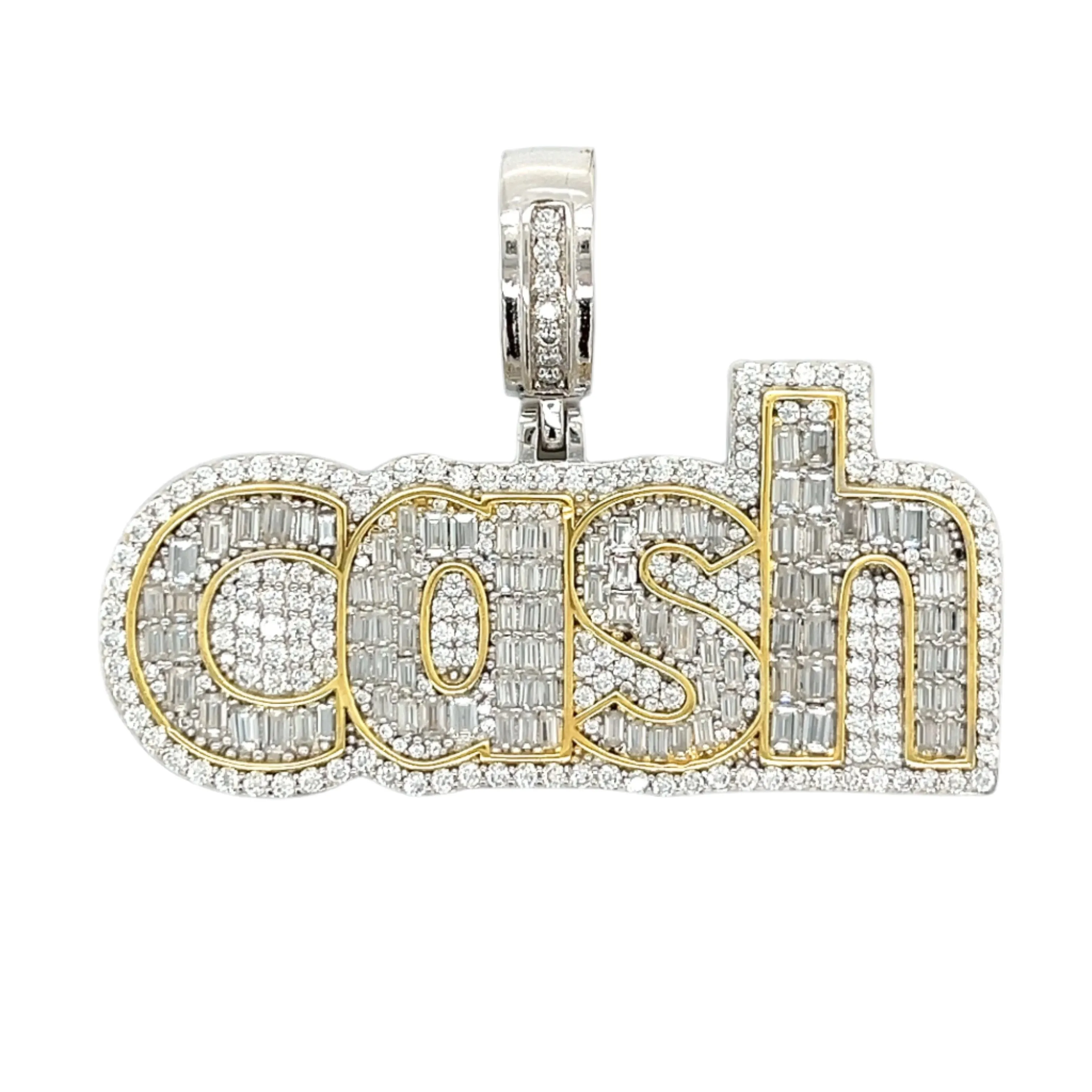 Cash Lab-Created Moissanite Sterling Silver Charm Pendant - M4159739