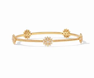 Celeste Bangle Gold Cubic Zirconia Large