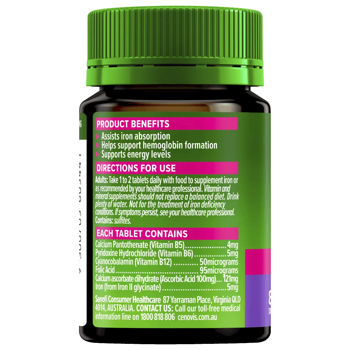 Cenovis Iron Plus 80 Tablets