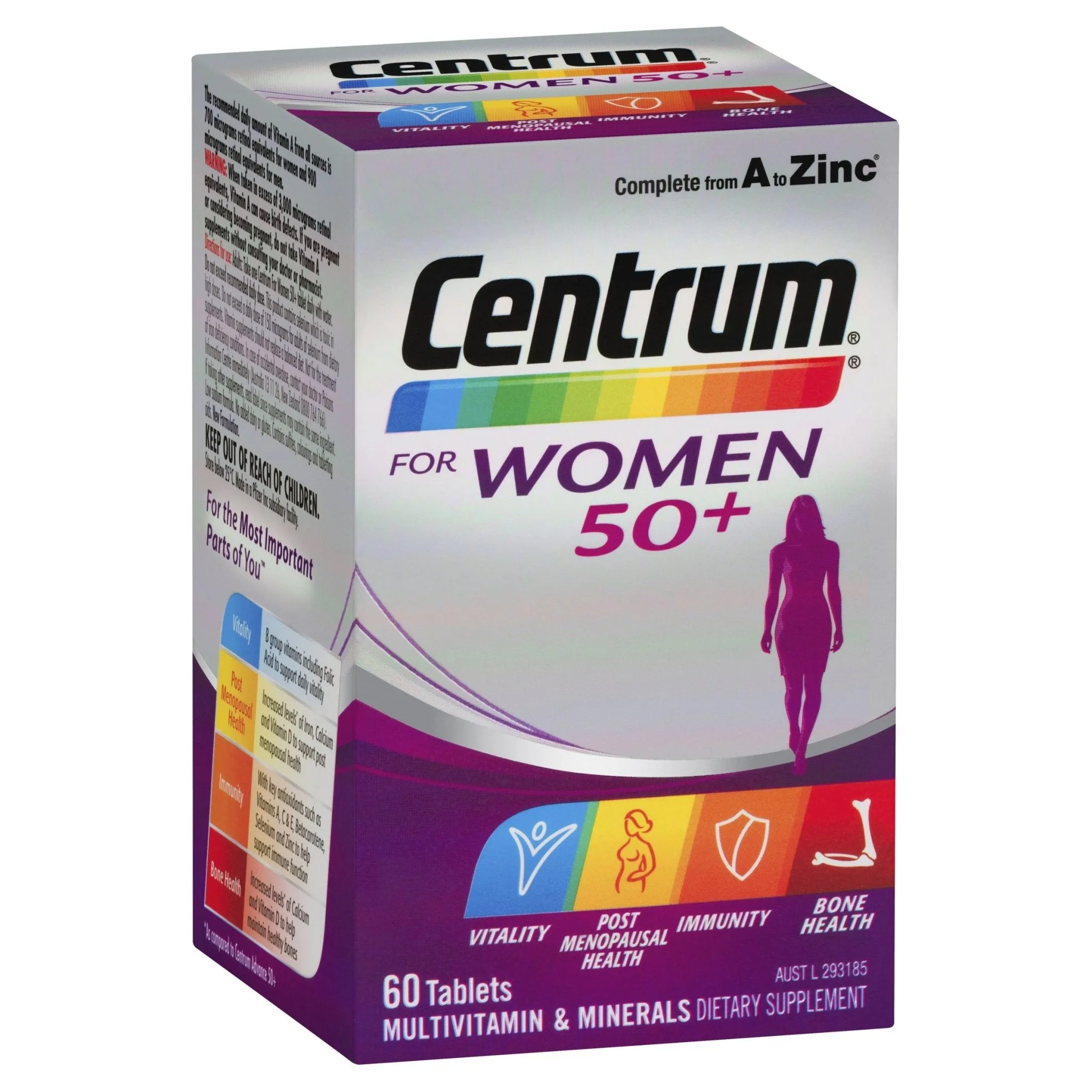 Centrum For Women 50  60 Tablets