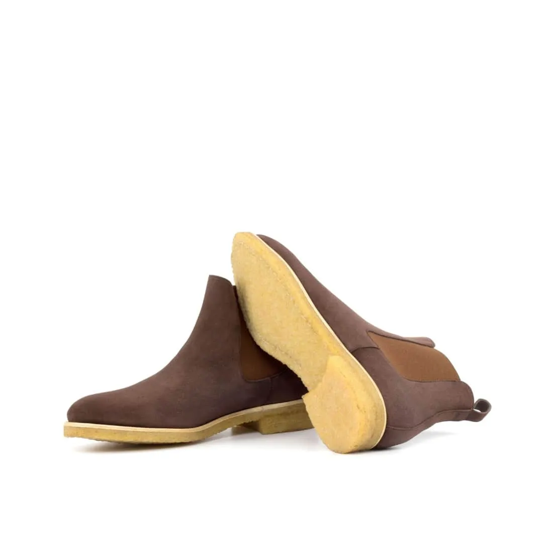 Cheslea Boots en daim marron - Semelles Crêpe