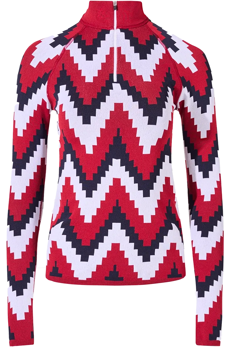 Chevron 1/4-Zip Base Layer Top