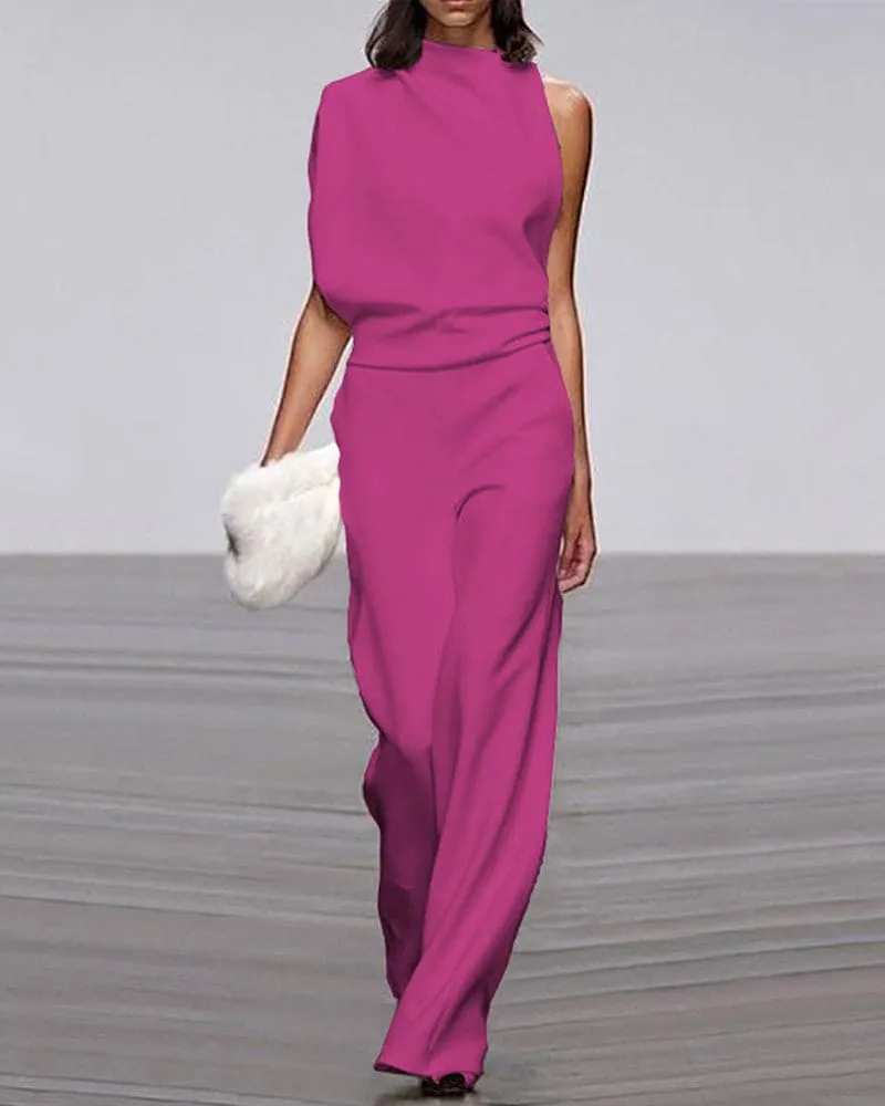 ChicVibe™ | Women's Sleeveless Jumpsuit | Lightweight Fabric, Tailored Fit & Stylish Design