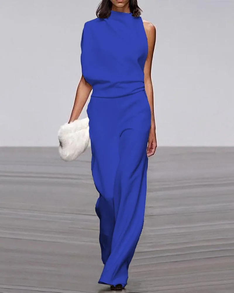 ChicVibe™ | Women's Sleeveless Jumpsuit | Lightweight Fabric, Tailored Fit & Stylish Design