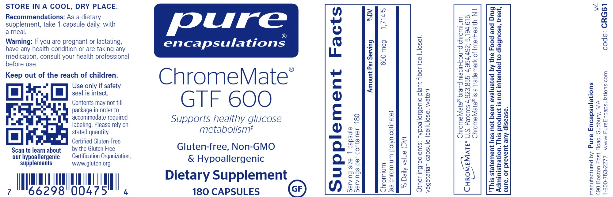 ChromeMate GTF 600 - 180ct