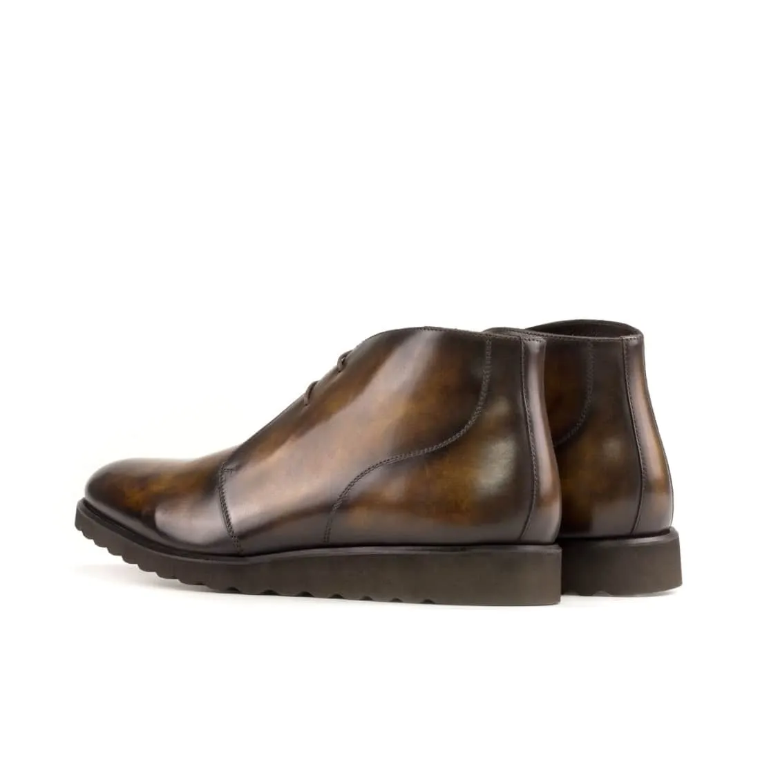 Chukka Boots en cuir patiné marron - Semelles Sport