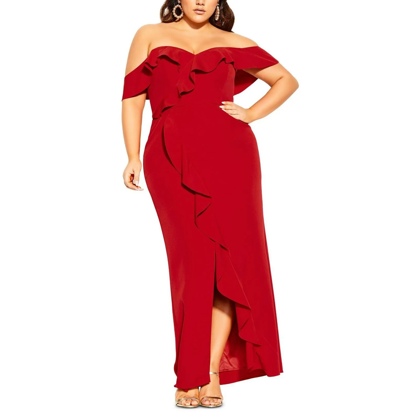 City Chic Women's Trendy Plus Size Savannah Maxi Dress