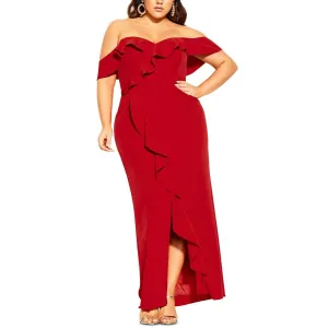 City Chic Women's Trendy Plus Size Savannah Maxi Dress