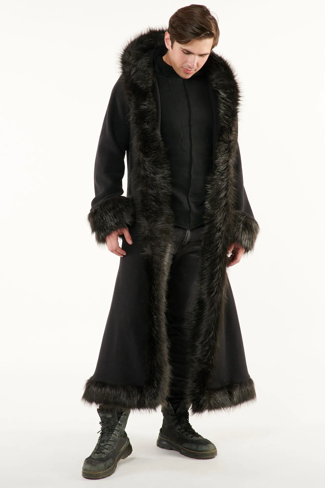 Classic Tamo Coat: Black Coat   Black Trim