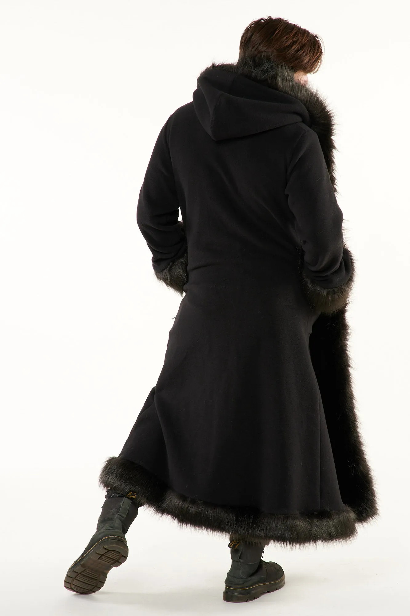 Classic Tamo Coat: Black Coat   Black Trim